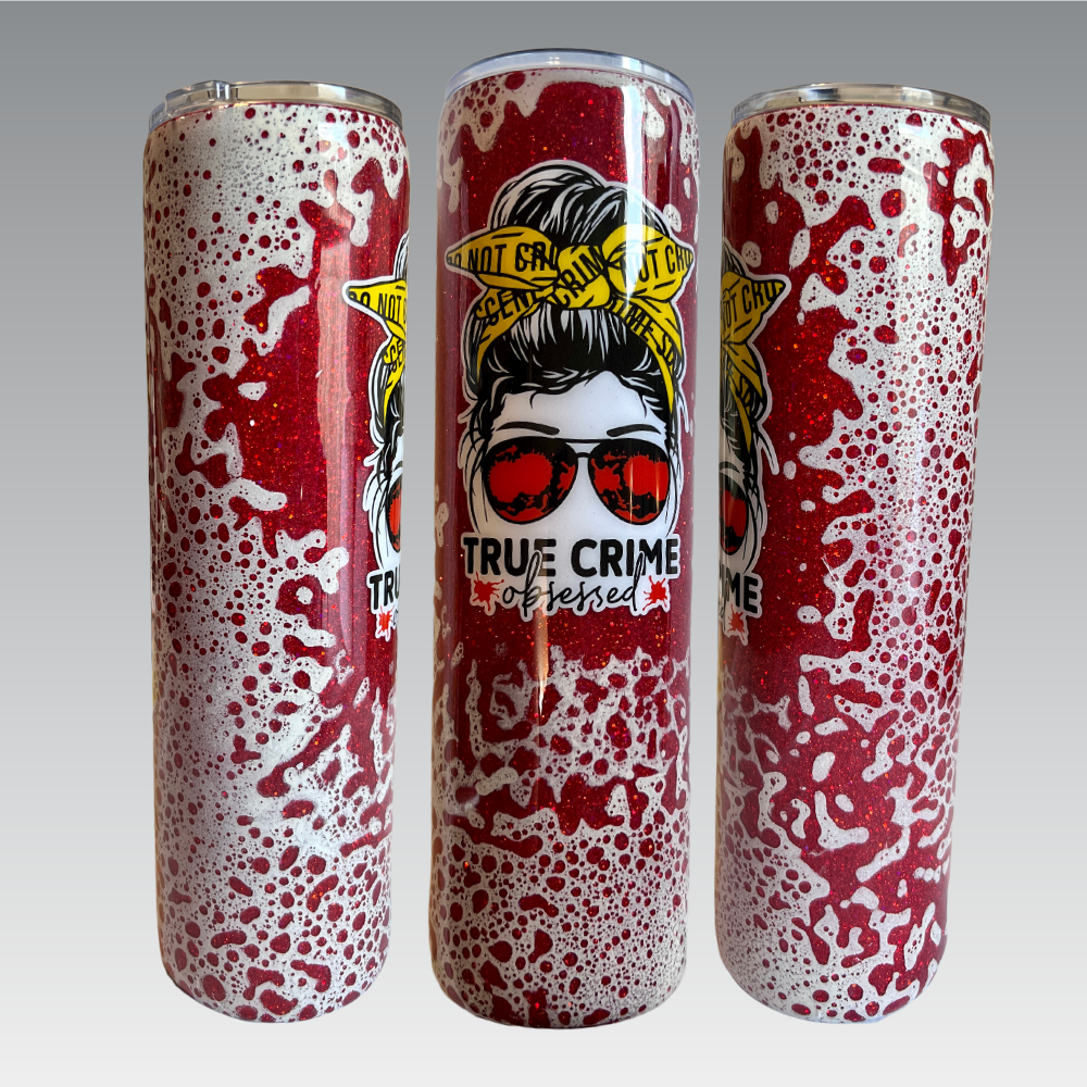 True Crime Obsessed 32oz Tumbler - by Cristina