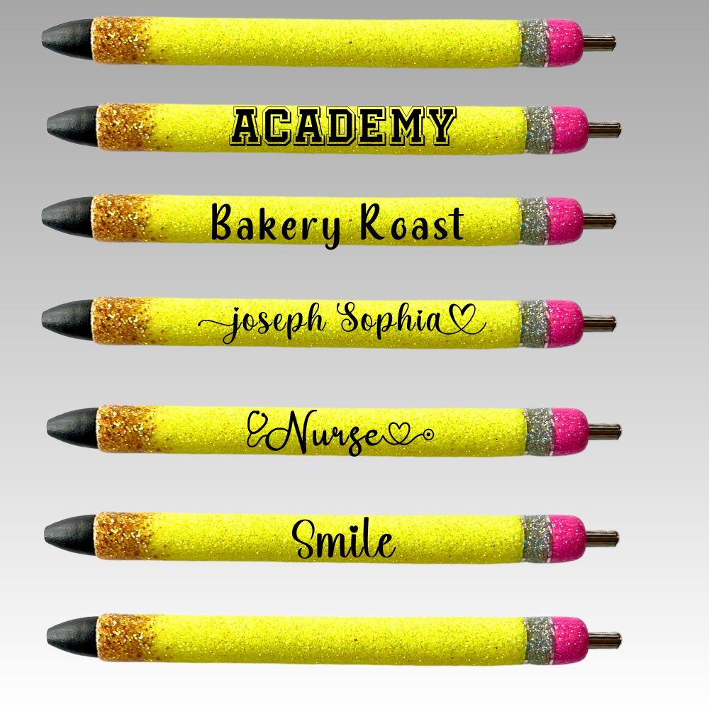 Pencil Personalized Glitter Pen