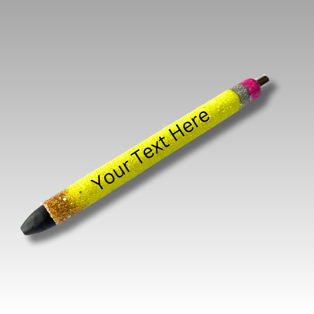 Pencil Personalized Glitter Pen
