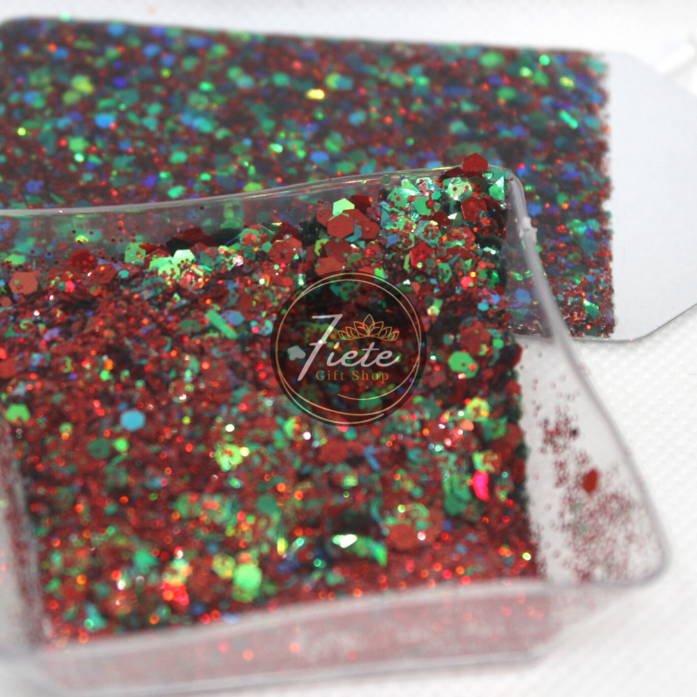 Merry & Bright - Holographic Chunky Mix Glitter