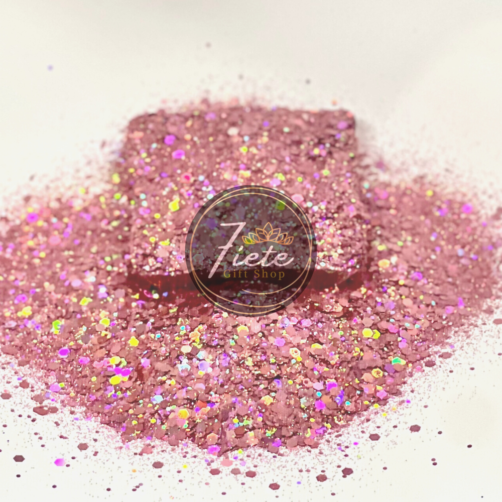 Rosie - Holographic Chunky Mix Glitter