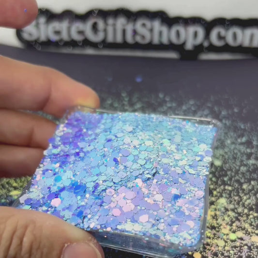 Lagoon Gleam - Mixed Neon Color Changing Glitter